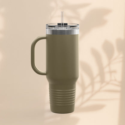 Dragon Insulated Travel Mug - Perfect for Adventure Lovers, Camping, Road Trips, Gifts for Friends, Motivational Designs