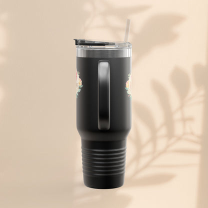 Floral Insulated Travel Mug for Moms - 40oz