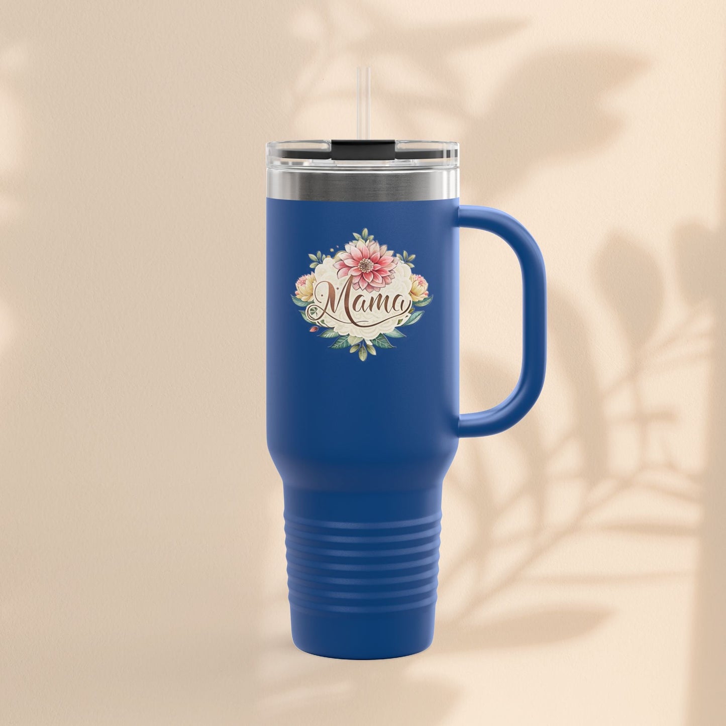 Floral Insulated Travel Mug for Moms - 40oz