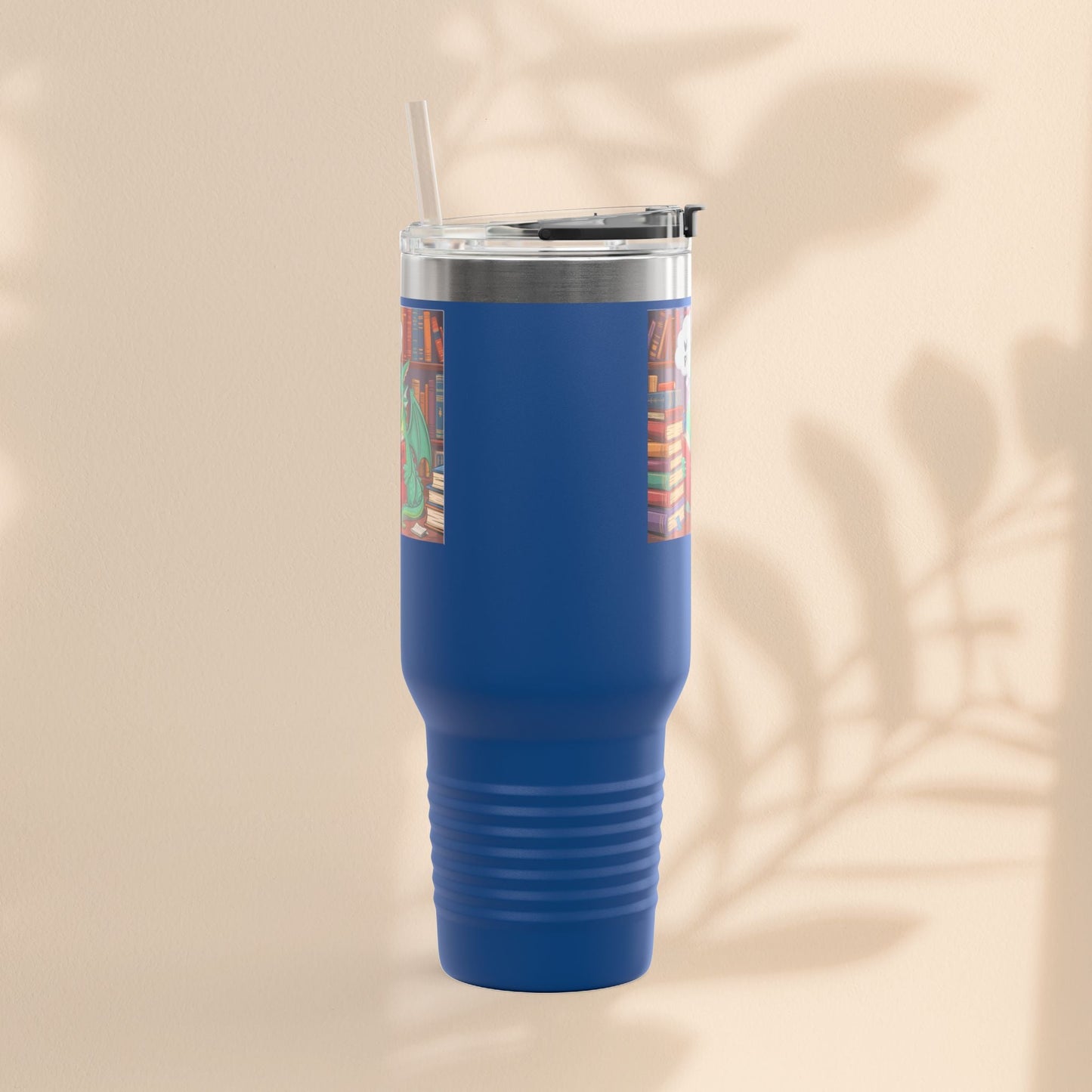 Colorful Insulated Travel Mug, 40oz | How Not To Burn Bridges - It's A Work In Progress - Perfect for Book Lovers, Gifts for Readers