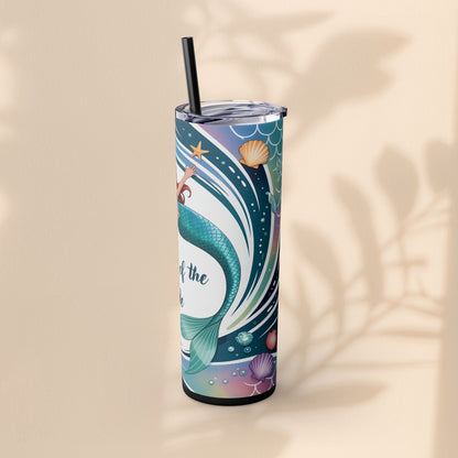 Mermaid Mother of the Bride Tumbler - 20oz Skinny Tumbler Wedding Gift for Mum of the Bride, Beach Wedding Bridal Party Favour