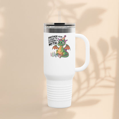 Dragon Insulated Travel Mug, 40oz, Dragon Birthday Tumbler