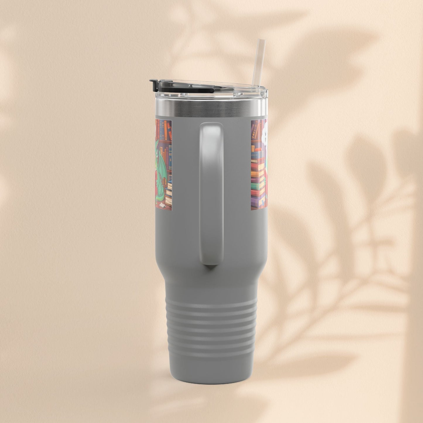 Colorful Insulated Travel Mug, 40oz | How Not To Burn Bridges - It's A Work In Progress - Perfect for Book Lovers, Gifts for Readers