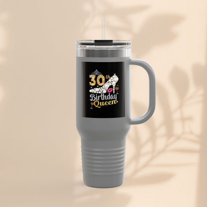 30th Birthday Queen Insulated Travel Mug | 40oz Tumbler for Celebrations, Gifts, and Parties | Stylish Drinkware for Her | Birthday [...]