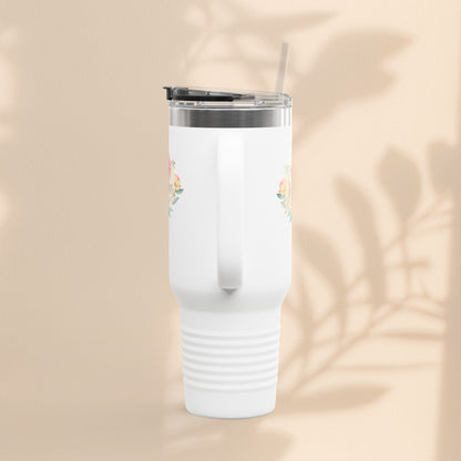 Floral Insulated Travel Mug for Moms - 40oz