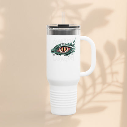 Dragon Insulated Travel Mug | 40oz | Awaken The Dragon | Perfect for Coffee Lovers, Eco-Friendly Designs