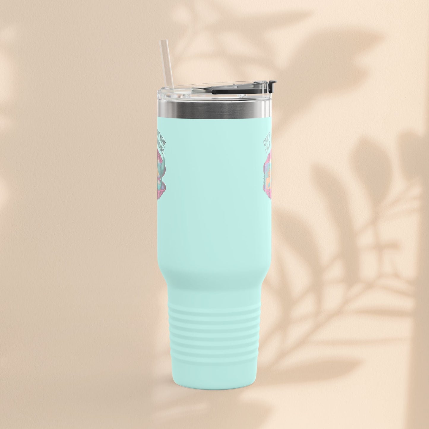 Fun Insulated Travel Mug for Introverts, 40oz People Avoiding Tumbler