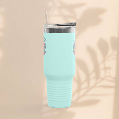 Fun Insulated Travel Mug for Introverts, 40oz People Avoiding Tumbler