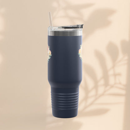 Floral Insulated Travel Mug for Moms - 40oz
