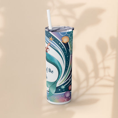 Mermaid Mother of the Bride Tumbler - 20oz Skinny Tumbler Wedding Gift for Mum of the Bride, Beach Wedding Bridal Party Favour