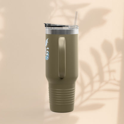 Dragon Insulated Travel Mug - Perfect for Adventure Lovers, Camping, Road Trips, Gifts for Friends, Motivational Designs