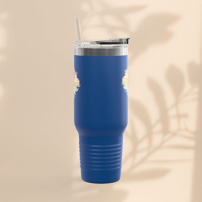 Floral Insulated Travel Mug for Moms - 40oz
