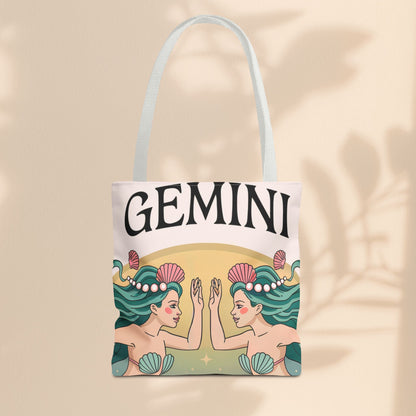 Gemini Zodiac Tote Bag, Astrological Bag, Personalized Gift, Astrology Lover, Horoscope Accessory, Birthday Present