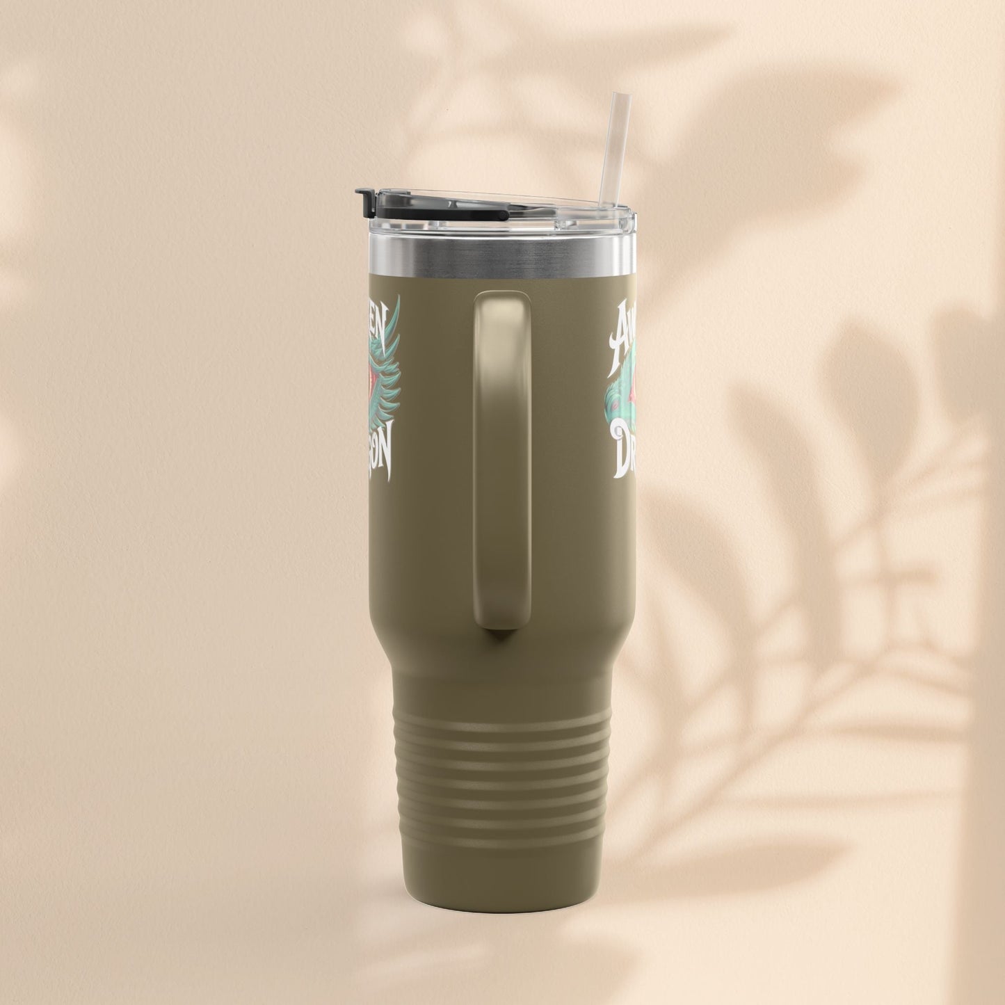 Dragon Insulated Travel Mug | 40oz | Awaken The Dragon | Perfect for Coffee Lovers, Eco-Friendly Designs