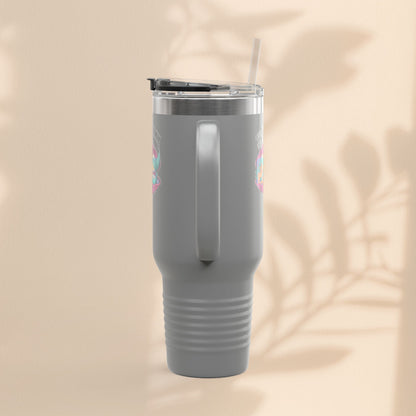 Fun Insulated Travel Mug for Introverts, 40oz People Avoiding Tumbler