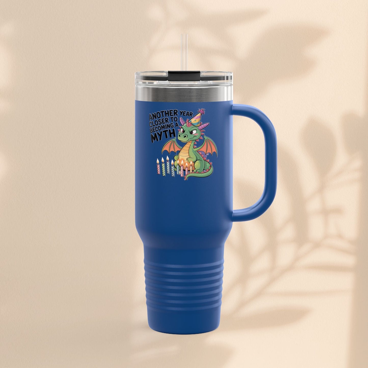Dragon Insulated Travel Mug, 40oz, Dragon Birthday Tumbler