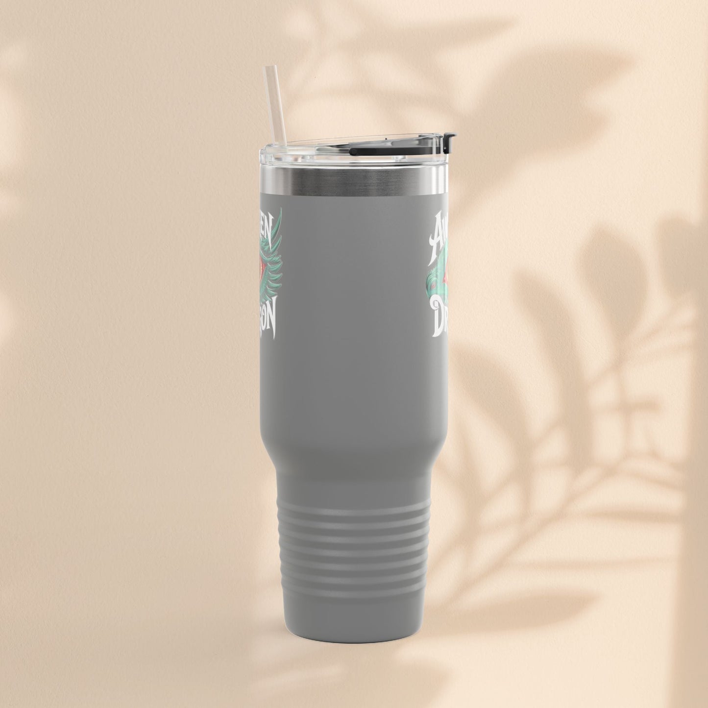 Dragon Insulated Travel Mug | 40oz | Awaken The Dragon | Perfect for Coffee Lovers, Eco-Friendly Designs