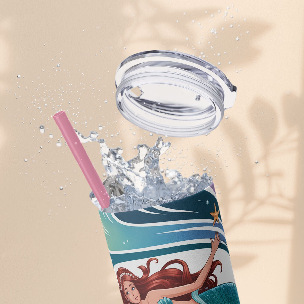 Mermaid Mother of the Bride Tumbler - 20oz Skinny Tumbler Wedding Gift for Mum of the Bride, Beach Wedding Bridal Party Favour