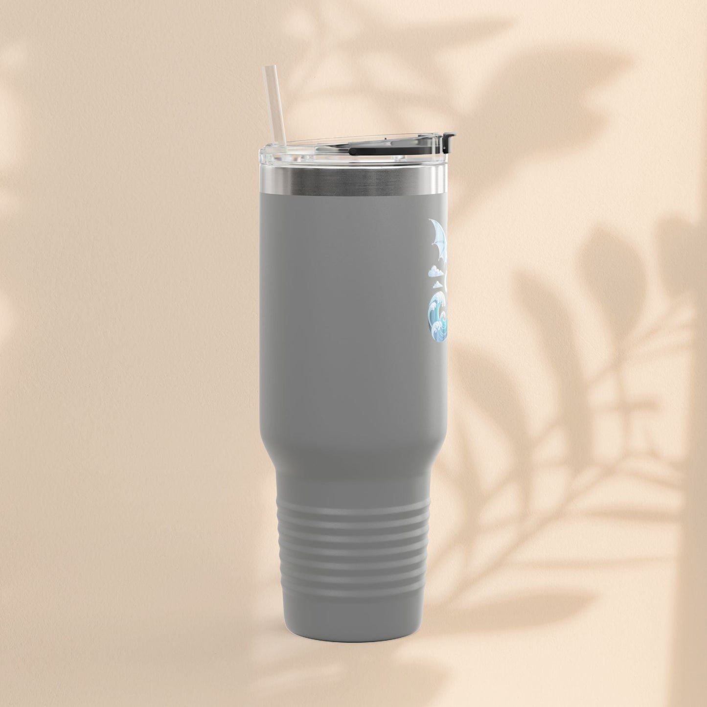 Dragon Insulated Travel Mug - Perfect for Adventure Lovers, Camping, Road Trips, Gifts for Friends, Motivational Designs