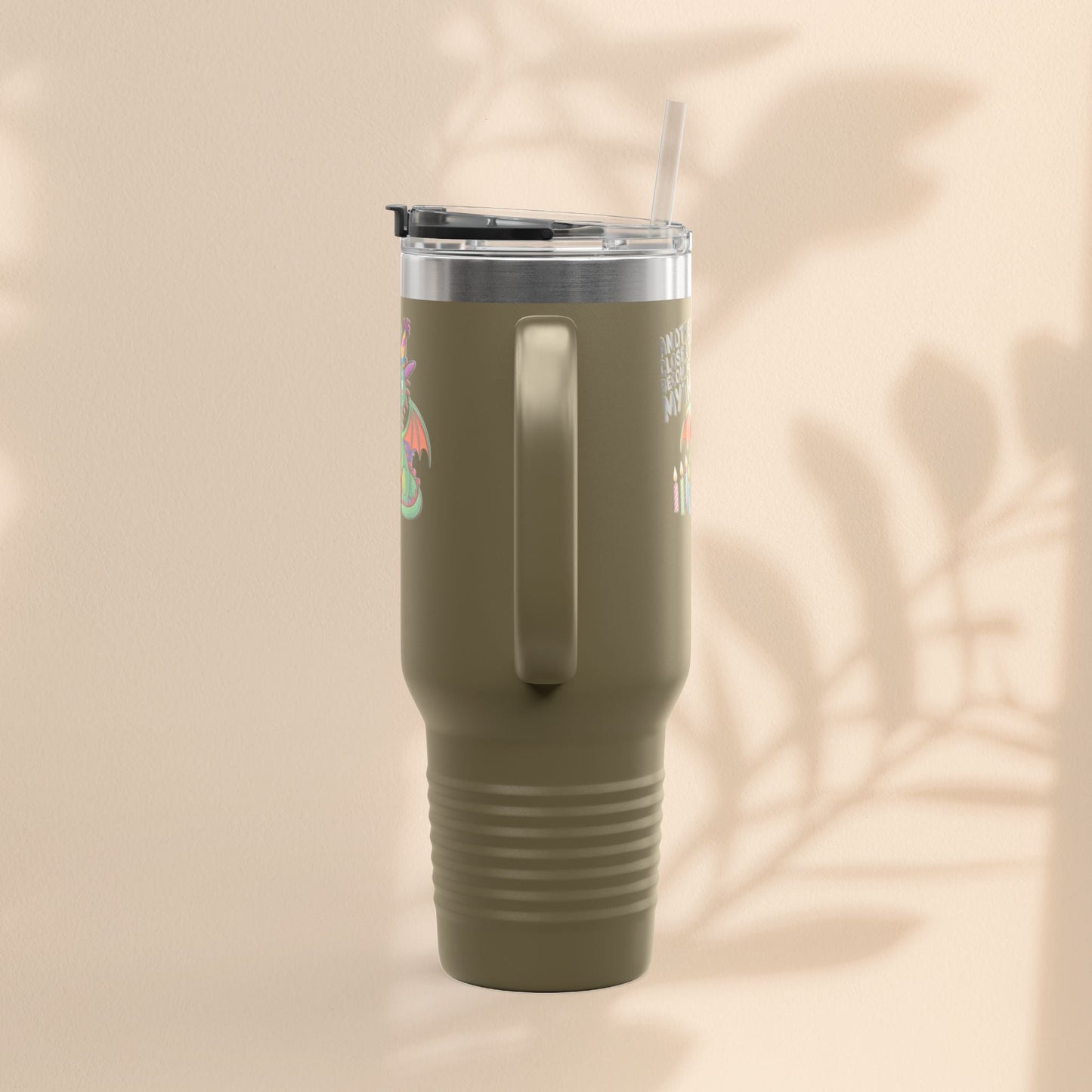 Dragon Insulated Travel Mug, 40oz, Dragon Birthday Tumbler