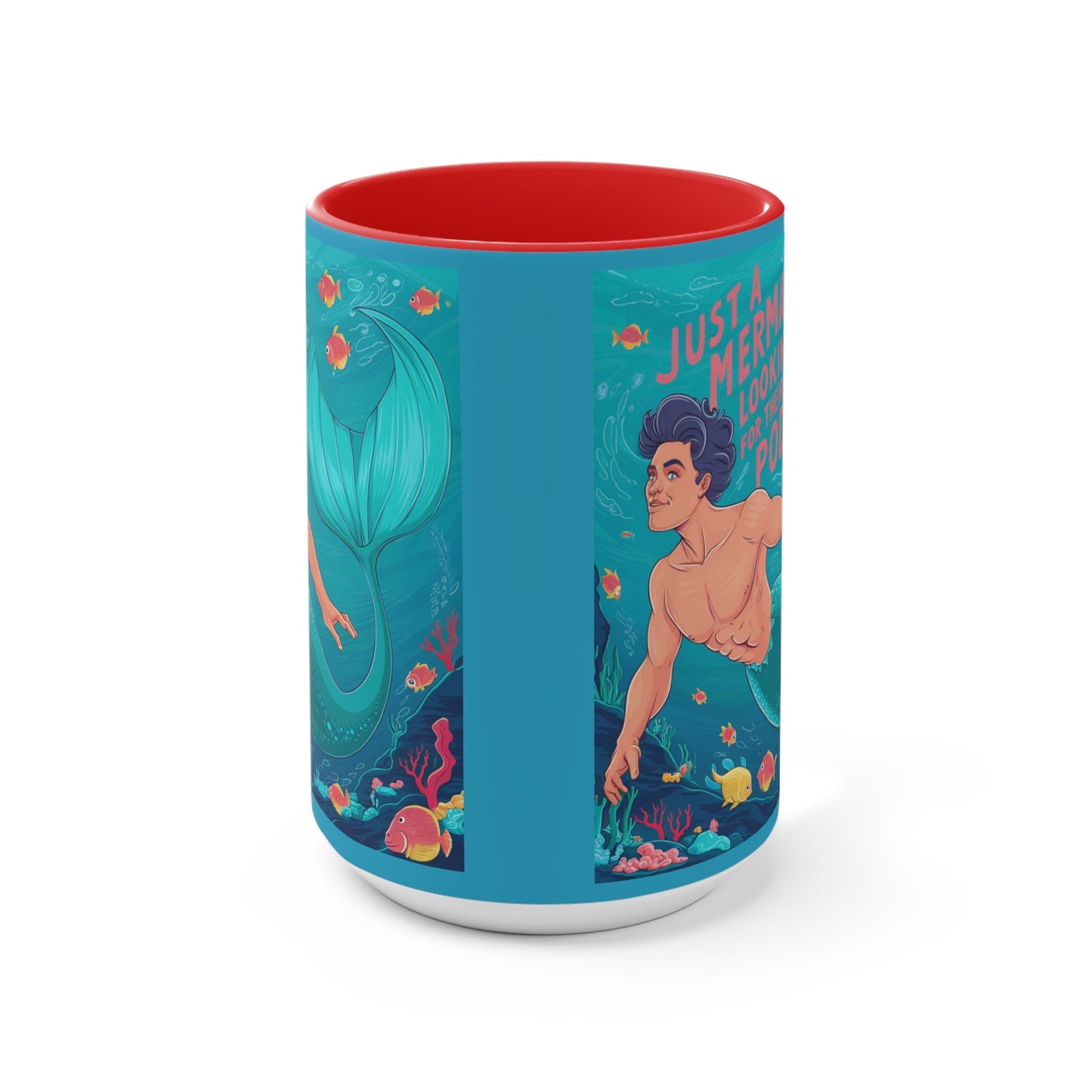 Accent Mugs - Merman Looking For His Pod