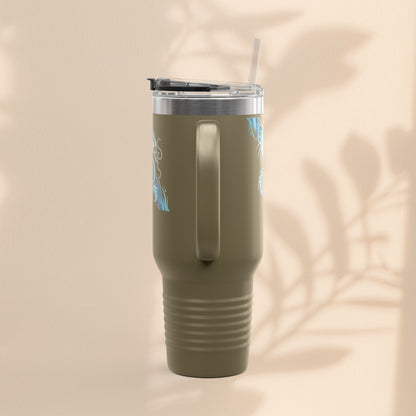 Bold Dragon Insulated Travel Mug, 40oz – Adventure, Road Trips, Unique Gift, Eco-Friendly Drinkware, Hot & Cold Beverages