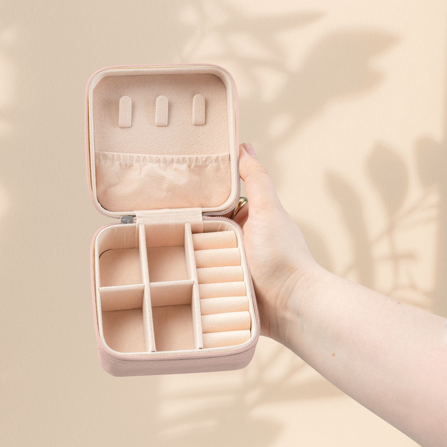 Libra Zodiac Jewelry Travel Case - Dual Sea Dragon and Pearl Design, Compact Zip Jewelry Organizer in Ivory, Pink, Soft Gold, or Tiffany Blue