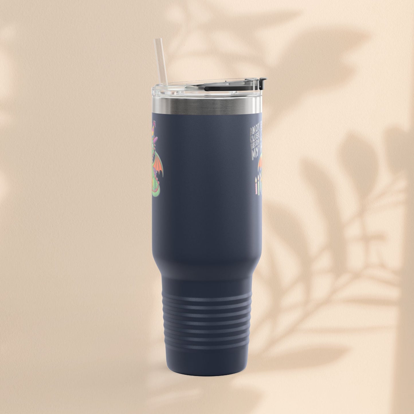 Dragon Insulated Travel Mug, 40oz, Dragon Birthday Tumbler