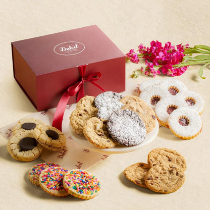 Cookie Lovers Assortment gift box with assorted cookies and chocolate cookies