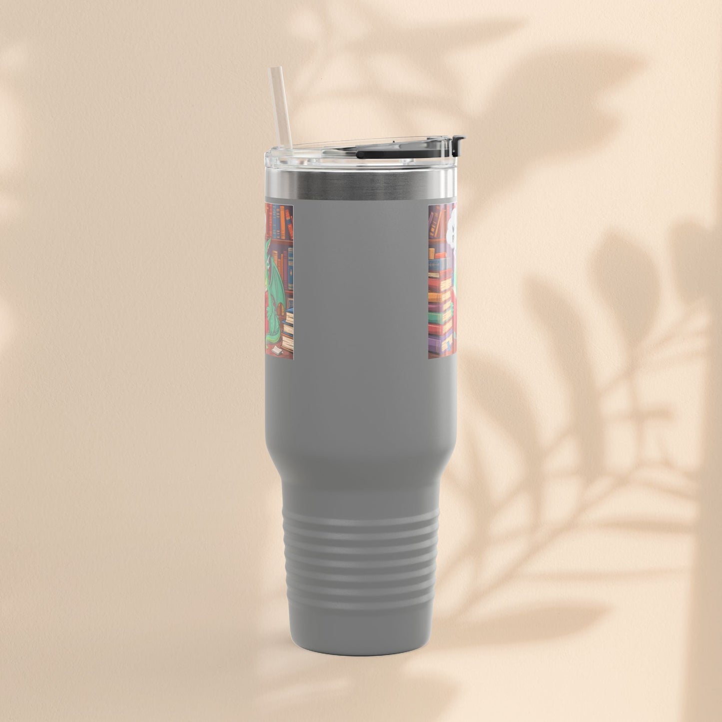 Colorful Insulated Travel Mug, 40oz | How Not To Burn Bridges - It's A Work In Progress - Perfect for Book Lovers, Gifts for Readers