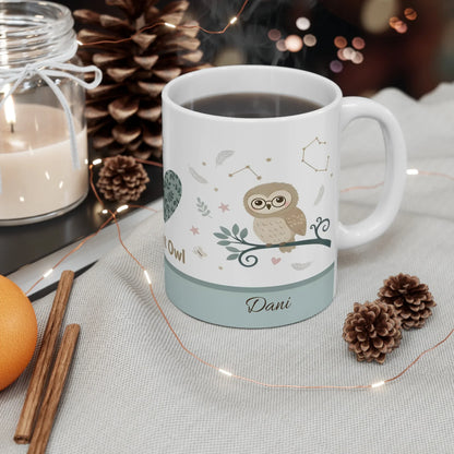 Night Owl Mug - Personalized Woodland Constellation Coffee & Tea Gift - Dream Dragons