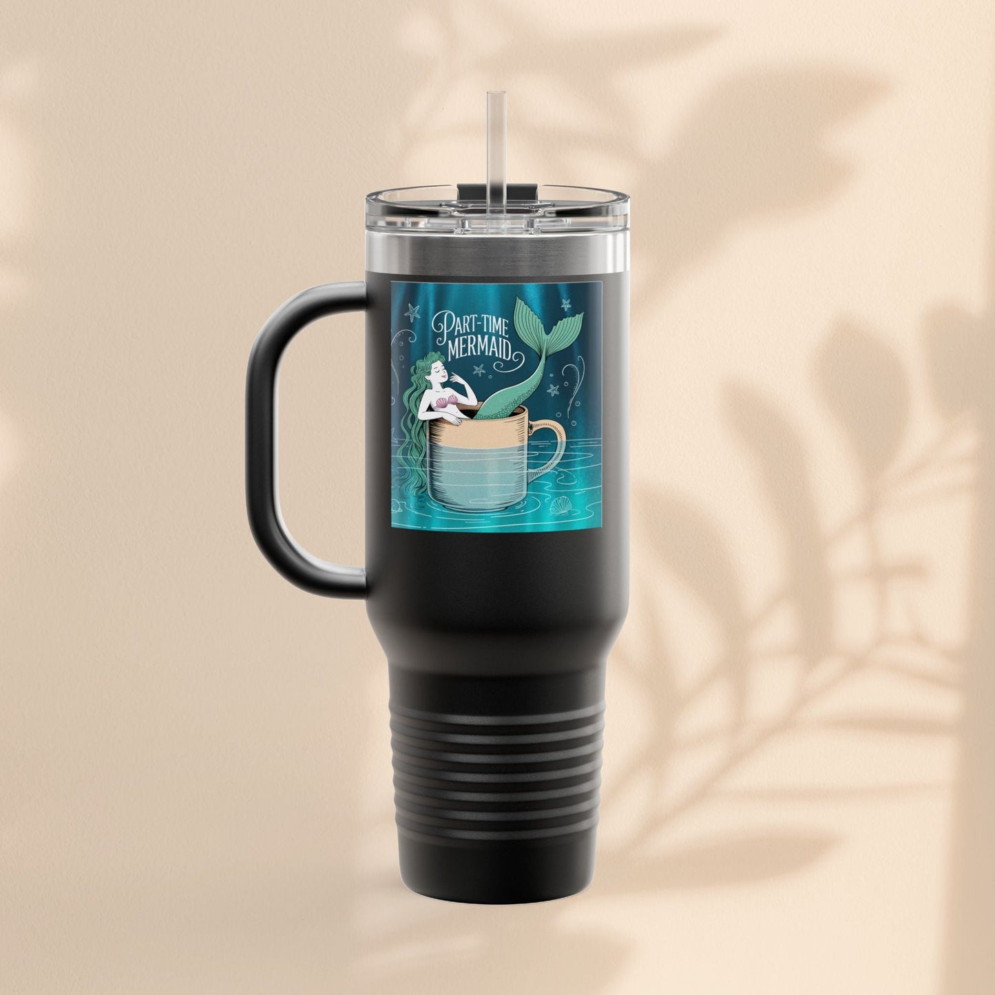Charming Mermaid Insulated Travel Mug, 40oz - Perfect for Road Trips, Beach Days, and Gifts for Ocean Lovers, Travel Mug, Unique [...]
