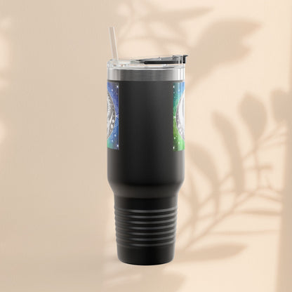 Galaxy Dragon Insulated Travel Mug - 40oz Eco-Friendly Water Bottle, Perfect for Camping, Road Trips, Gifts for Him/Her, Motivational Cup