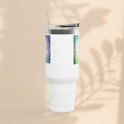 Galaxy Dragon Insulated Travel Mug - 40oz Eco-Friendly Water Bottle, Perfect for Camping, Road Trips, Gifts for Him/Her, Motivational Cup