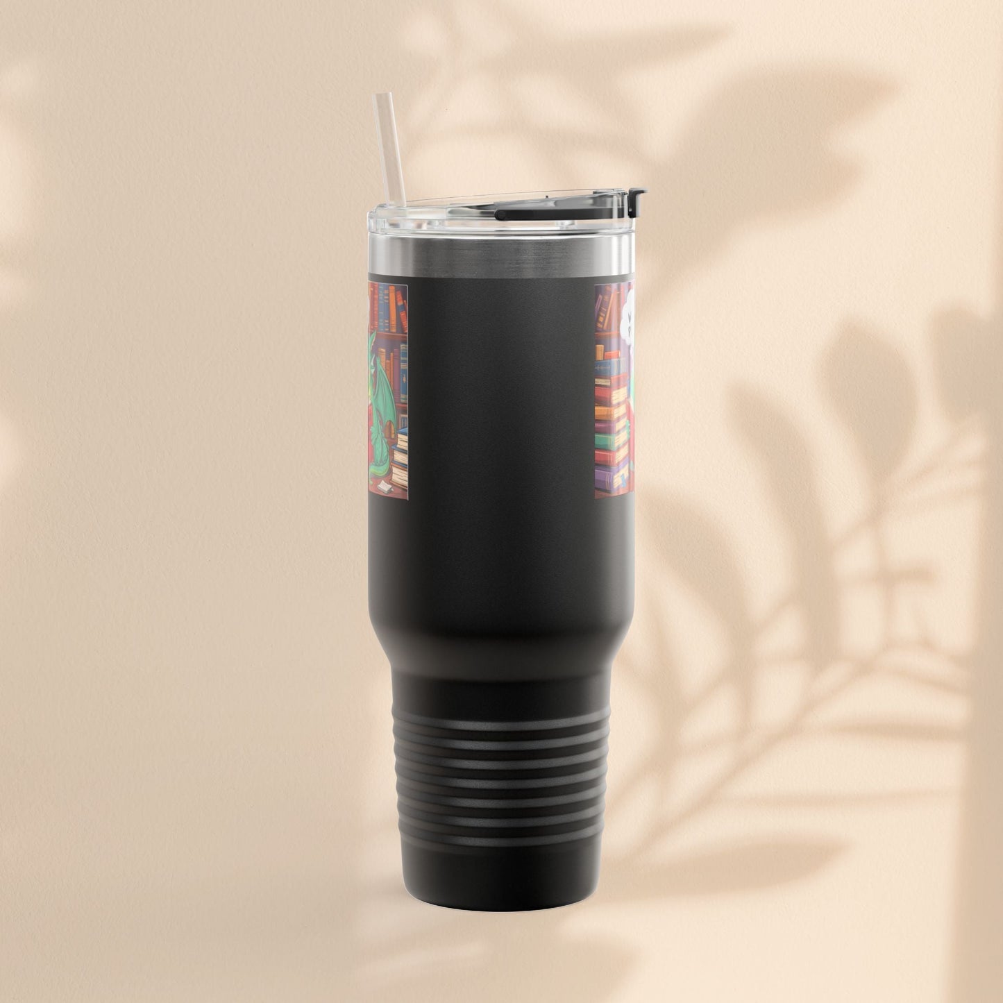 Colorful Insulated Travel Mug, 40oz | How Not To Burn Bridges - It's A Work In Progress - Perfect for Book Lovers, Gifts for Readers