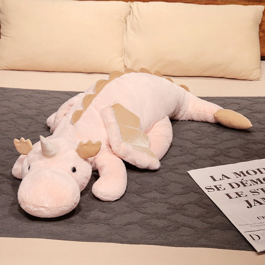 Ultra Large Flying Dragon Plushie - Cute Soft Stuffed Animal - White or Pink