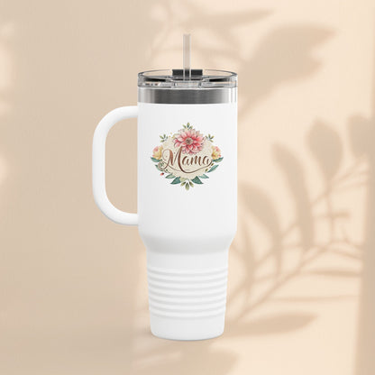 Floral Insulated Travel Mug for Moms - 40oz