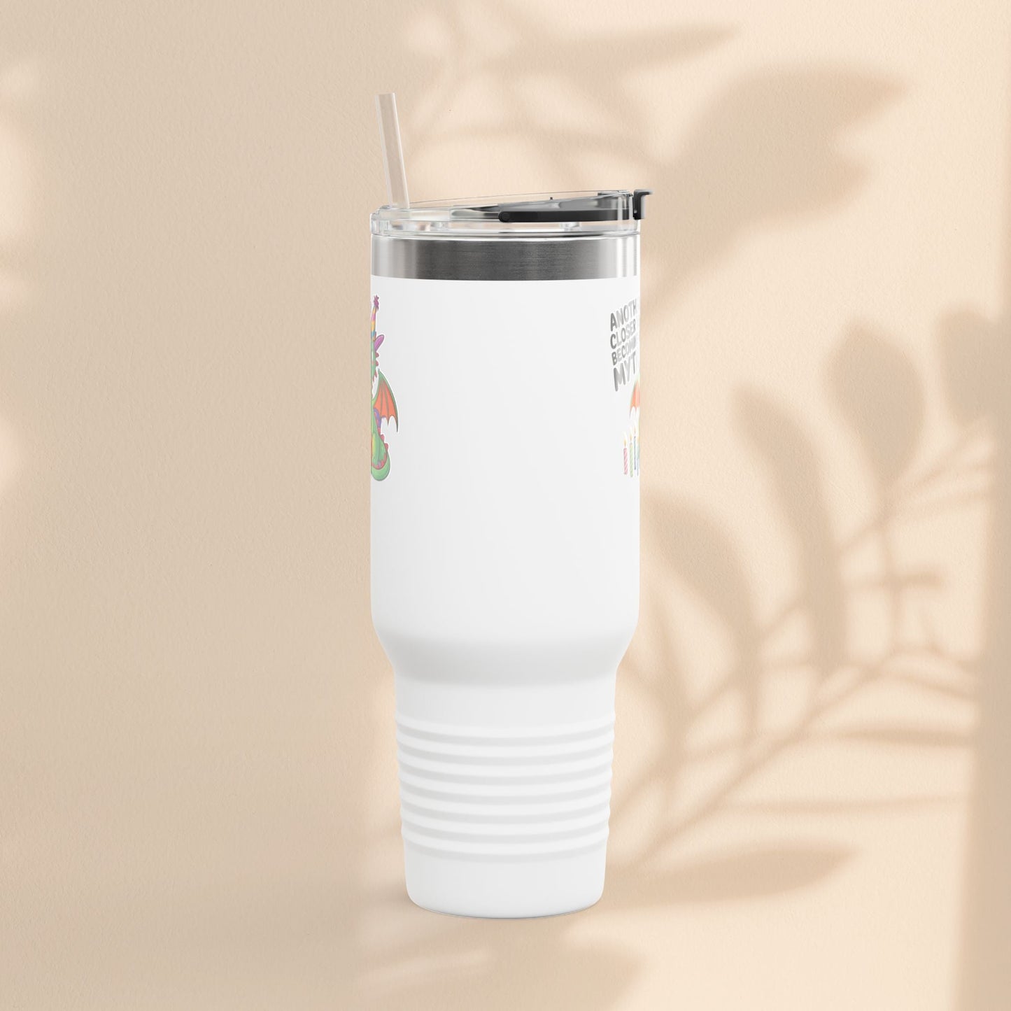 Dragon Insulated Travel Mug, 40oz, Dragon Birthday Tumbler