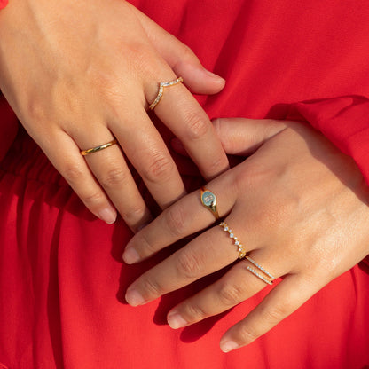 Spiral Wrap Ring | Adjustable Sizes 4–9, 4.2 mm Band