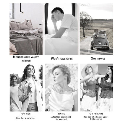Compact mirror in a gift-promotion collage
