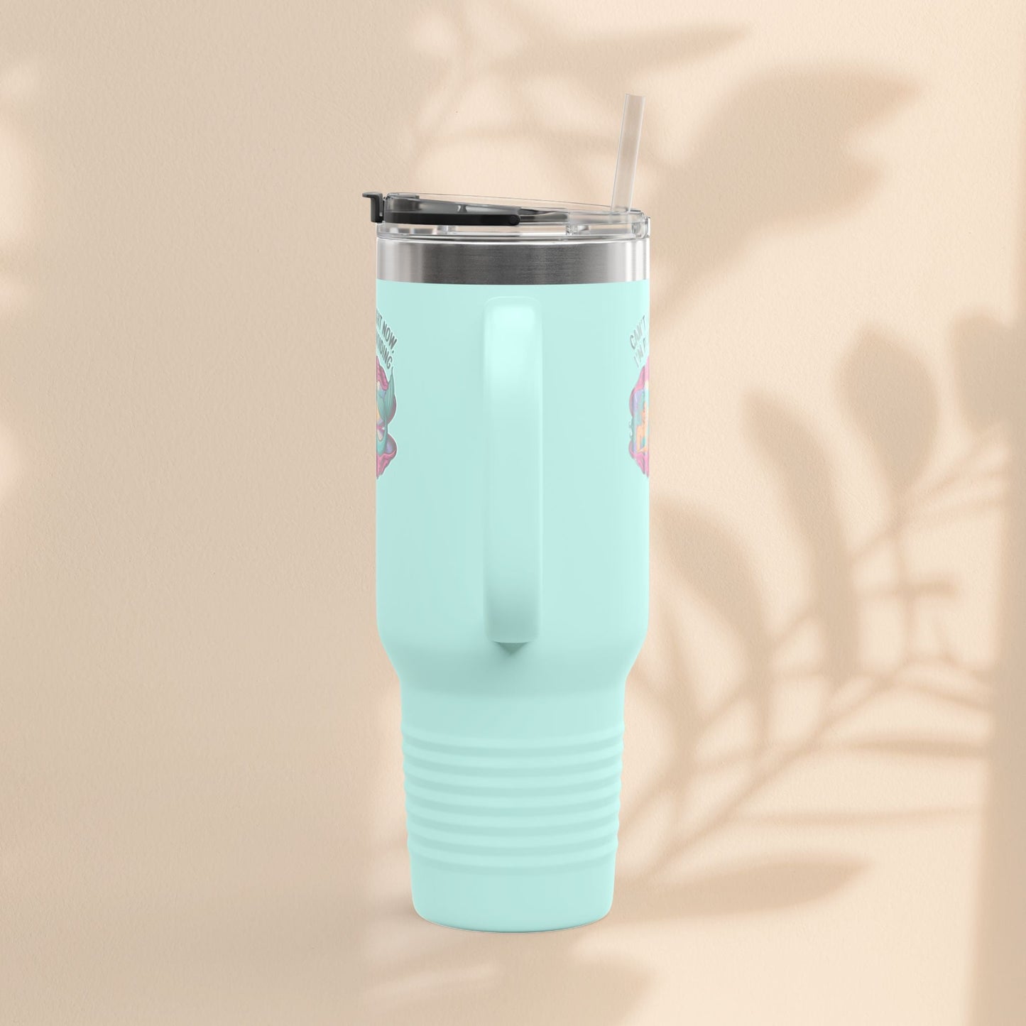 Fun Insulated Travel Mug for Introverts, 40oz People Avoiding Tumbler