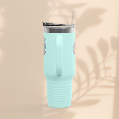 Fun Insulated Travel Mug for Introverts, 40oz People Avoiding Tumbler