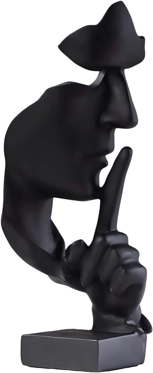 Thinker Abstract Statue - Large Modern Resin Sculpture for Home, Office, and Study Decor