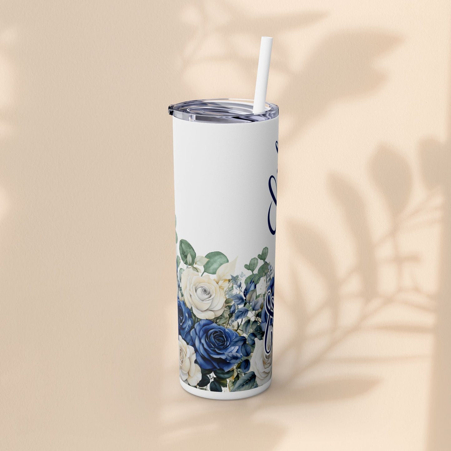 Flower Girl Skinny Tumbler with Straw, 20oz – Perfect Bridal Party Gift, Wedding Favor, Floral Drinkware, Summer Hydration