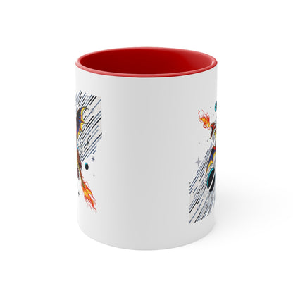 Galaxy Dragon Power 11oz Accent Mug – Fantasy Gift