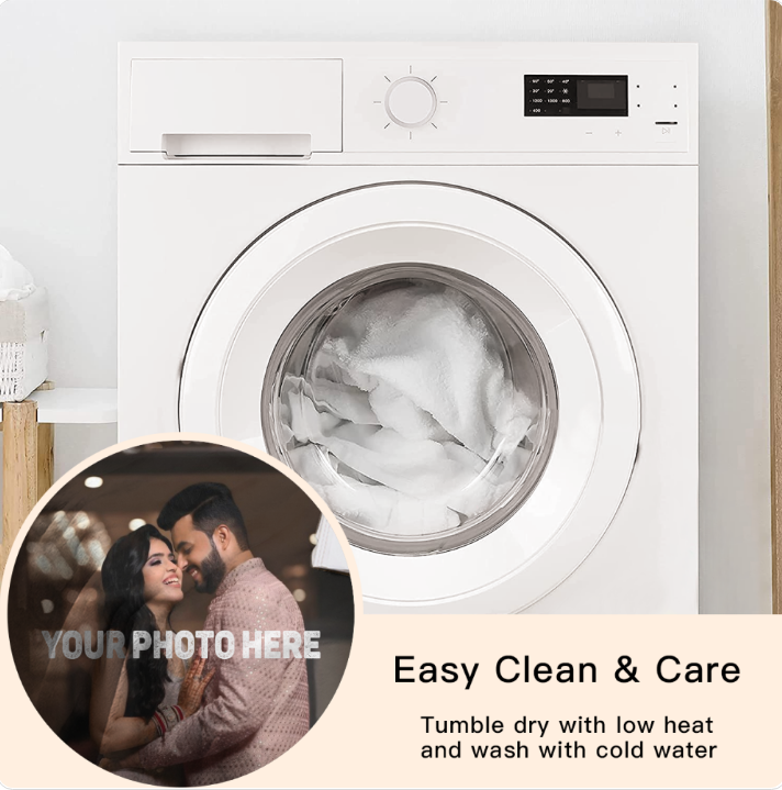 Personalized Round Blanket – Upload Your Own Photo