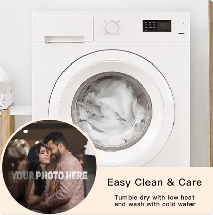 Personalized Round Blanket – Upload Your Own Photo