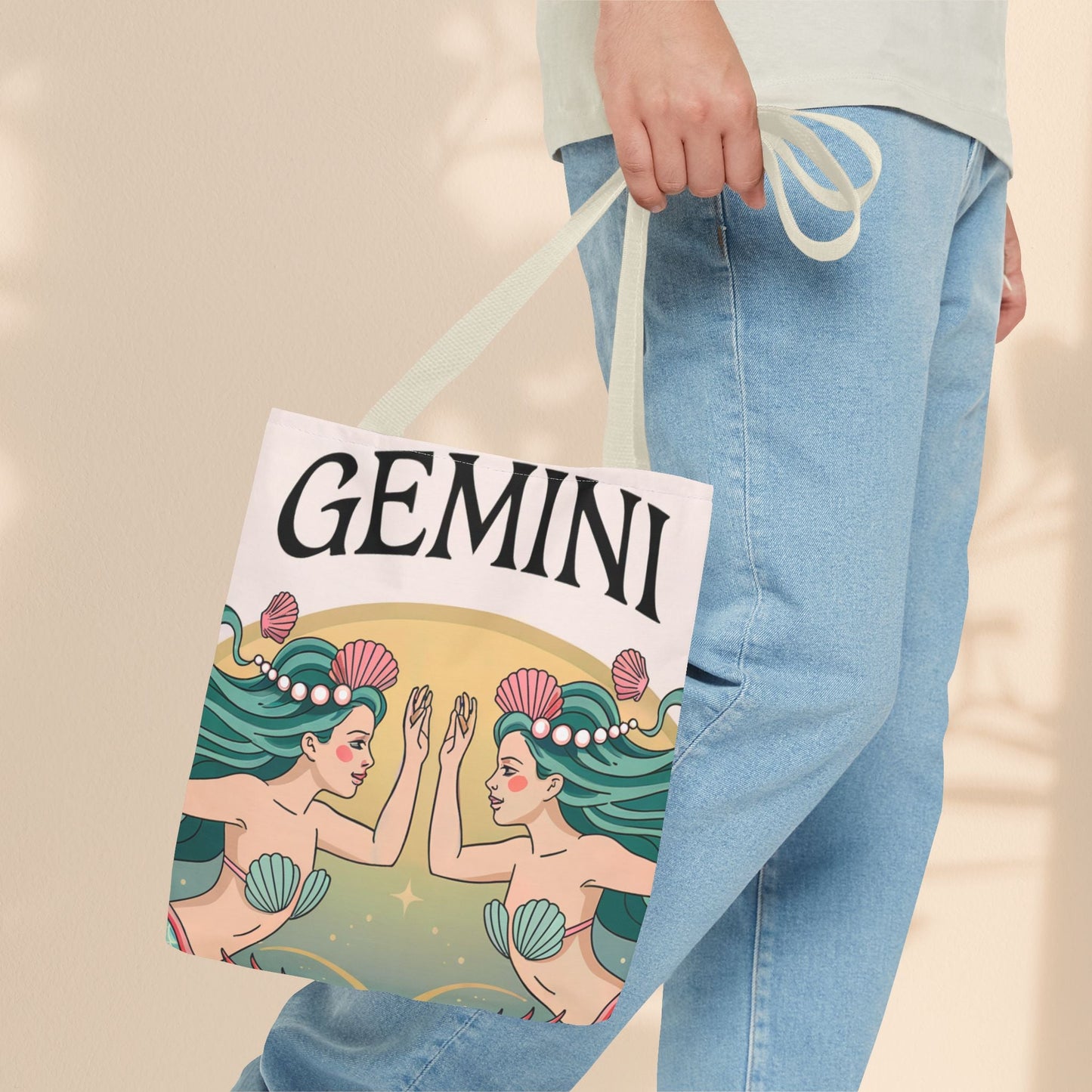 Gemini Zodiac Tote Bag, Astrological Bag, Personalized Gift, Astrology Lover, Horoscope Accessory, Birthday Present