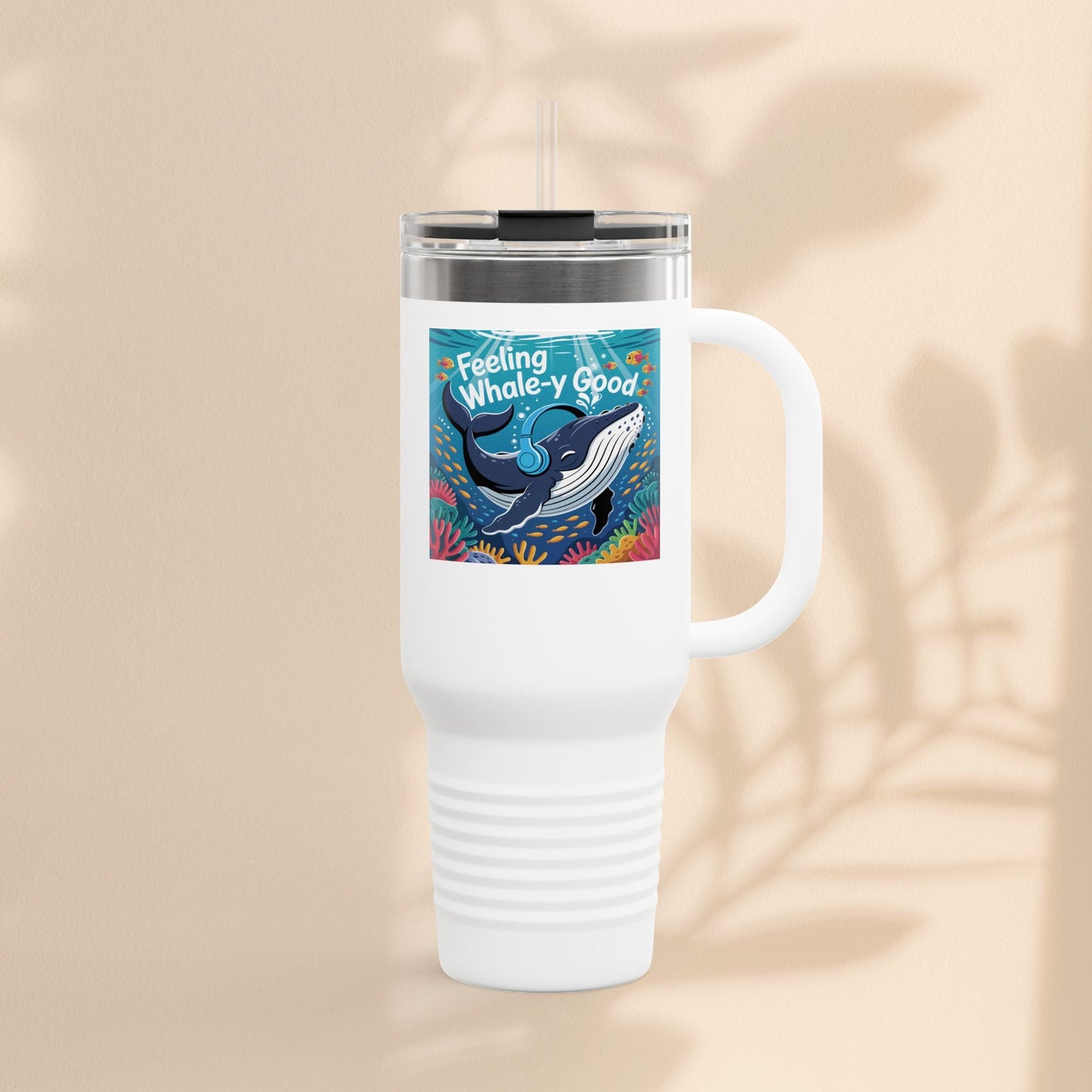 Feeling Whaley Good Insulated Travel Mug, 40oz