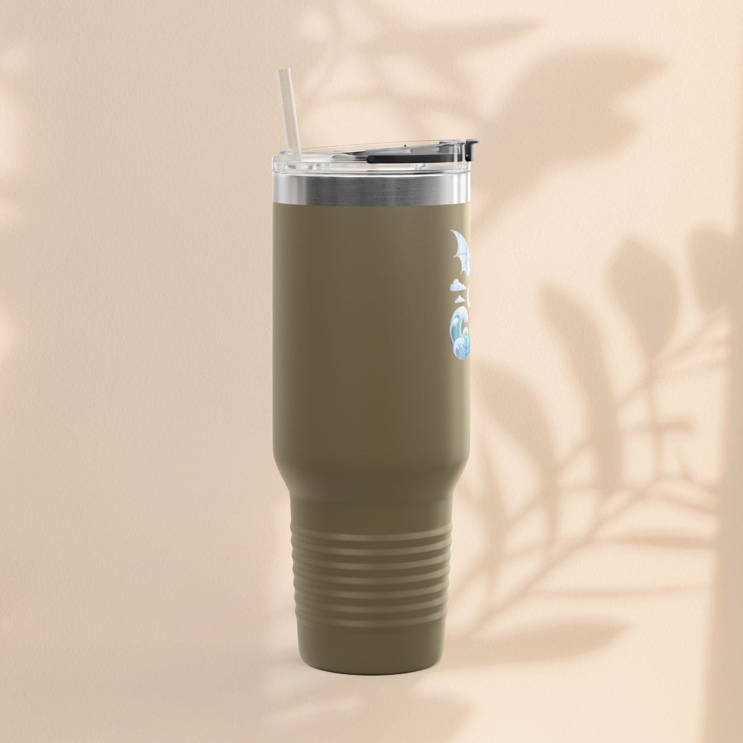 Dragon Insulated Travel Mug - Perfect for Adventure Lovers, Camping, Road Trips, Gifts for Friends, Motivational Designs